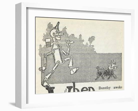 The Tin Woodman, and Toto the Dog-William Denslow-Framed Giclee Print