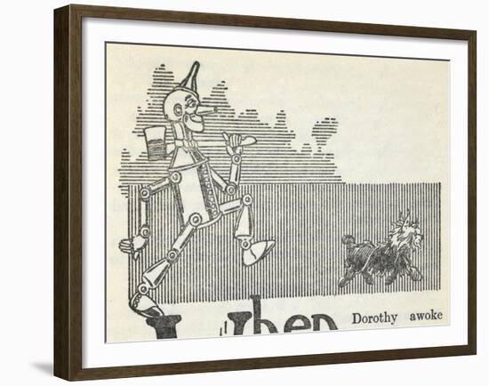 The Tin Woodman, and Toto the Dog-William Denslow-Framed Giclee Print