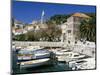 The Tiny Inner Harbour, Hvar Town, Croatia-Michael Short-Mounted Photographic Print