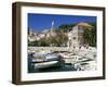 The Tiny Inner Harbour, Hvar Town, Croatia-Michael Short-Framed Photographic Print