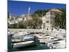 The Tiny Inner Harbour, Hvar Town, Croatia-Michael Short-Mounted Photographic Print