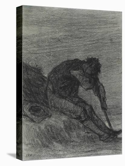 The Tired Haymaker-Jean-François Millet-Stretched Canvas