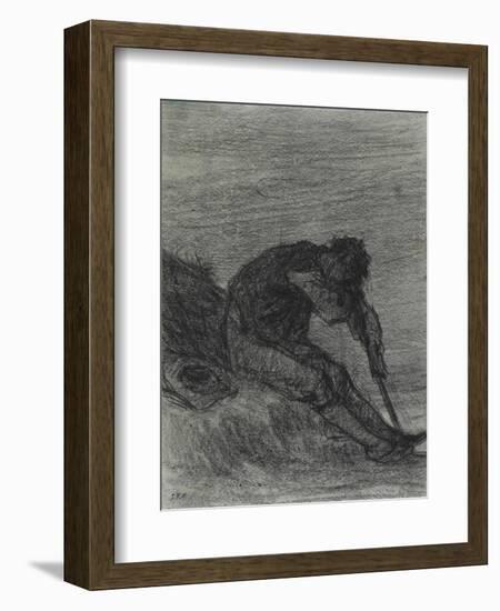 The Tired Haymaker-Jean-François Millet-Framed Giclee Print