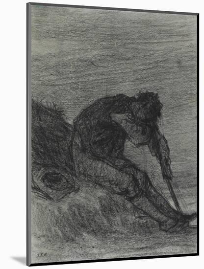 The Tired Haymaker-Jean-François Millet-Mounted Giclee Print