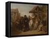 The Tired Soldier Resting at a Roadside Well-Frederick Goodall-Framed Stretched Canvas