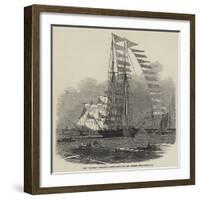 The Titania Schooner Yacht, Built for Mr Robert Stephenson, Ce-Edwin Weedon-Framed Giclee Print