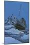 The Titanic Collides with an Iceberg on the 28th Aprl 1912-English School-Mounted Giclee Print