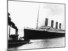 The Titanic in 1912 Proir to Maiden Voyage Brochure-null-Mounted Premium Photographic Print