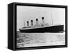 The Titanic Sails on the Ocean-null-Framed Stretched Canvas