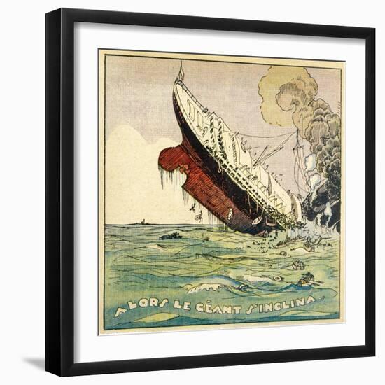 The Titanic Sinks, Seemingly in Daylight!-Jeunesse-Framed Art Print