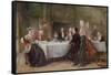 The Toast, 1870 (Oil on Canvas)-Robert Alexander Hillingford-Framed Stretched Canvas