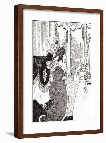 The Toilet after Aubrey Beardsley. from Illustrierte Sittengeschichte Vom Mittelalter Bis Zur Gegen-null-Framed Giclee Print