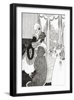 The Toilet after Aubrey Beardsley. from Illustrierte Sittengeschichte Vom Mittelalter Bis Zur Gegen-null-Framed Giclee Print