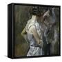 The Toilet by Christian Krohg-Theodor Severin Kittelsen-Framed Stretched Canvas