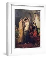 The Toilet in the Seraglio-Theodore Chasseriau-Framed Giclee Print