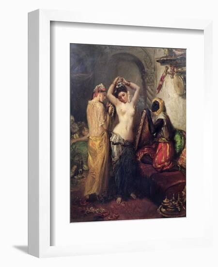 The Toilet in the Seraglio-Theodore Chasseriau-Framed Giclee Print