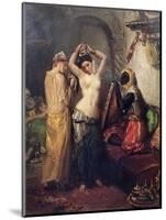 The Toilet in the Seraglio-Theodore Chasseriau-Mounted Premium Giclee Print