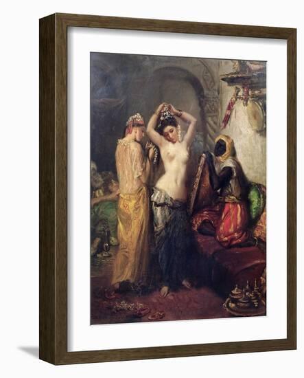 The Toilet in the Seraglio-Theodore Chasseriau-Framed Giclee Print
