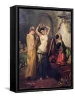 The Toilet in the Seraglio-Theodore Chasseriau-Framed Stretched Canvas
