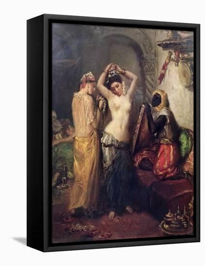 The Toilet in the Seraglio-Theodore Chasseriau-Framed Stretched Canvas