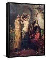 The Toilet in the Seraglio-Theodore Chasseriau-Framed Stretched Canvas