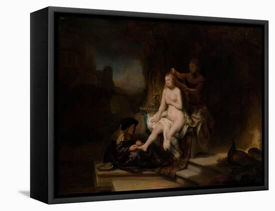 The Toilet of Bathsheba, 1643-Rembrandt van Rijn-Framed Stretched Canvas