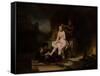 The Toilet of Bathsheba, 1643-Rembrandt van Rijn-Framed Stretched Canvas