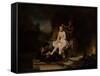 The Toilet of Bathsheba, 1643-Rembrandt van Rijn-Framed Stretched Canvas