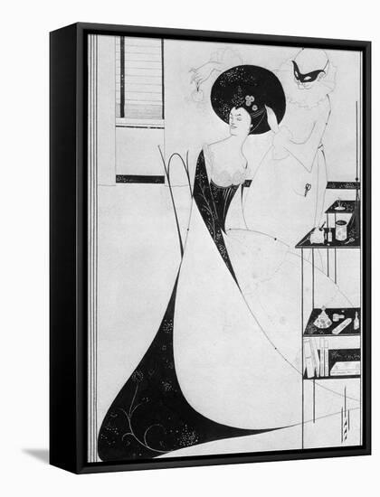 The Toilet of Salome, Illustration For the English Edition of Oscar Wilde's Play 'salome', 1894-Aubrey Beardsley-Framed Stretched Canvas