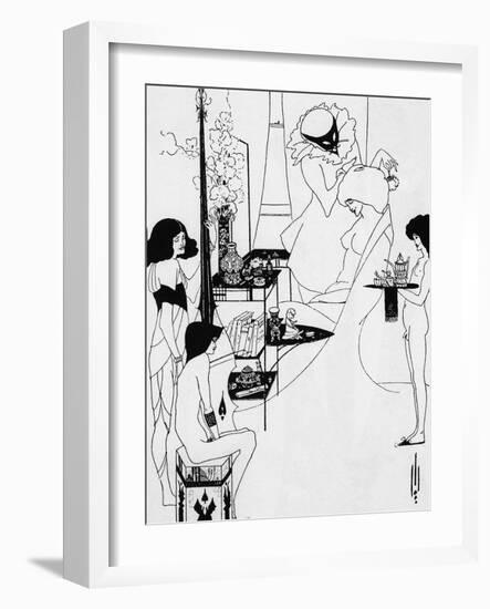The Toilette of Salome-Aubrey Beardsley-Framed Photographic Print