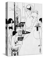 The Toilette of Salome-Aubrey Beardsley-Stretched Canvas