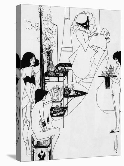 The Toilette of Salome-Aubrey Beardsley-Stretched Canvas