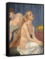 The Toilette-Pierre Puvis de Chavannes-Framed Stretched Canvas