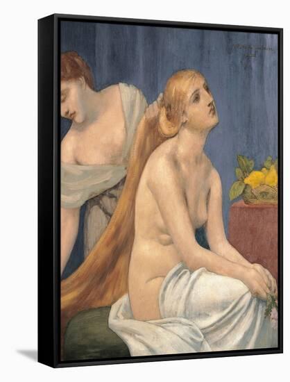 The Toilette-Pierre Puvis de Chavannes-Framed Stretched Canvas