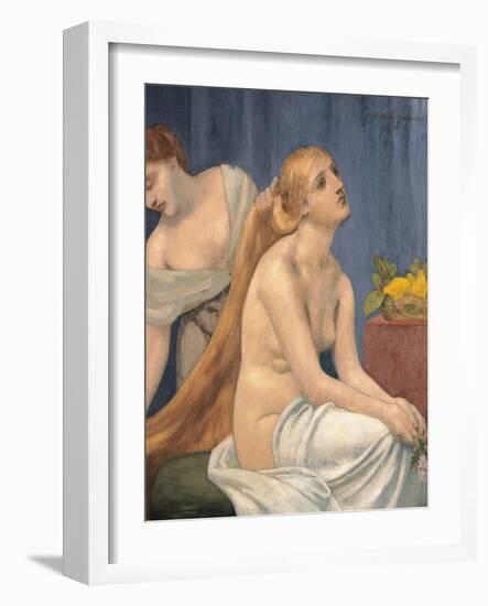 The Toilette-Pierre Puvis de Chavannes-Framed Giclee Print