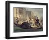 The Tolstoy Family in Venice, 1855-Giulio Carlini-Framed Giclee Print