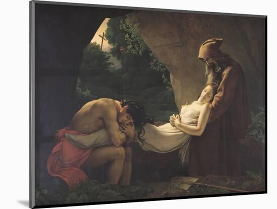 The Tomb of Atala, 1808-Anne-Louis Girodet de Roussy-Trioson-Mounted Giclee Print