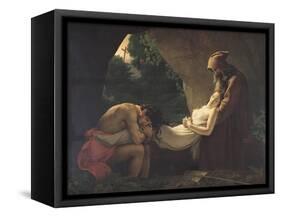 The Tomb of Atala, 1808-Anne-Louis Girodet de Roussy-Trioson-Framed Stretched Canvas