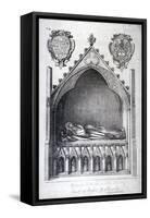 The Tomb of Avaline, Countess of Lancaster, Westminster Abbey, London, 1666-Wenceslaus Hollar-Framed Stretched Canvas