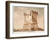 The Tomb of C.V. Marianus, also known as Nero's Tomb. Via Cassia, 1833-Agostino Tofanelli-Framed Giclee Print