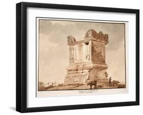 The Tomb of C.V. Marianus, also known as Nero's Tomb. Via Cassia, 1833-Agostino Tofanelli-Framed Giclee Print