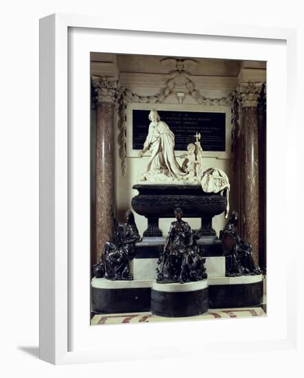 The Tomb of Cardinal Jules Mazarin in the Chapel of the Institut De France-Antoine Coysevox-Framed Giclee Print