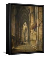 The Tomb of Edward Iii, Westminster Abbey-David Roberts-Framed Stretched Canvas