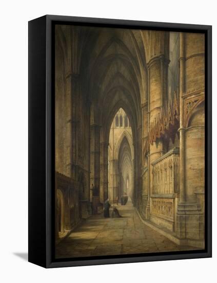 The Tomb of Edward Iii, Westminster Abbey-David Roberts-Framed Stretched Canvas