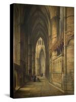 The Tomb of Edward Iii, Westminster Abbey-David Roberts-Stretched Canvas