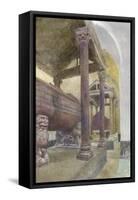 The Tomb of Frederick II in the Cathedral of Palermo-John Ruskin-Framed Stretched Canvas