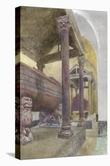 The Tomb of Frederick II in the Cathedral of Palermo-John Ruskin-Stretched Canvas