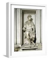 The Tomb of Giuliano De Medici, by Michelangelo-null-Framed Photographic Print