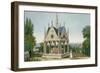 The Tomb of Heloise and Abelard in the Pere Lachaise Cemetery, 1815-20-Henri Courvoisier-Voisin-Framed Giclee Print