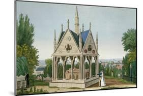 The Tomb of Heloise and Abelard in the Pere Lachaise Cemetery, 1815-20-Henri Courvoisier-Voisin-Mounted Giclee Print
